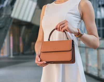 Arc Convertible Satchel - Chestnut