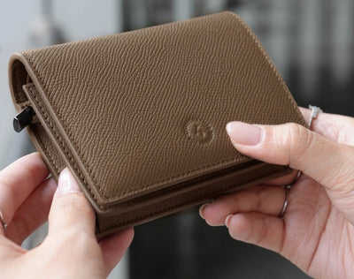 Carina Wallet v2 - Chocolate Brown Convertible Leather Wallet Bag
