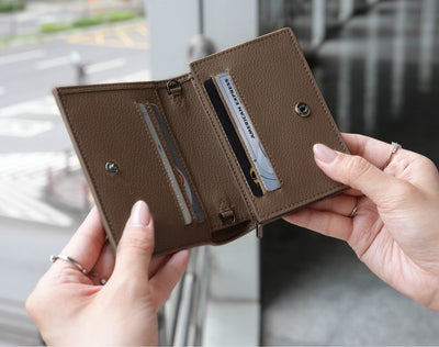 Carina Wallet v2 - Chocolate Brown Convertible Leather Wallet Bag
