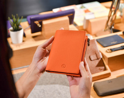 Featherly Passport Wallet - Orange