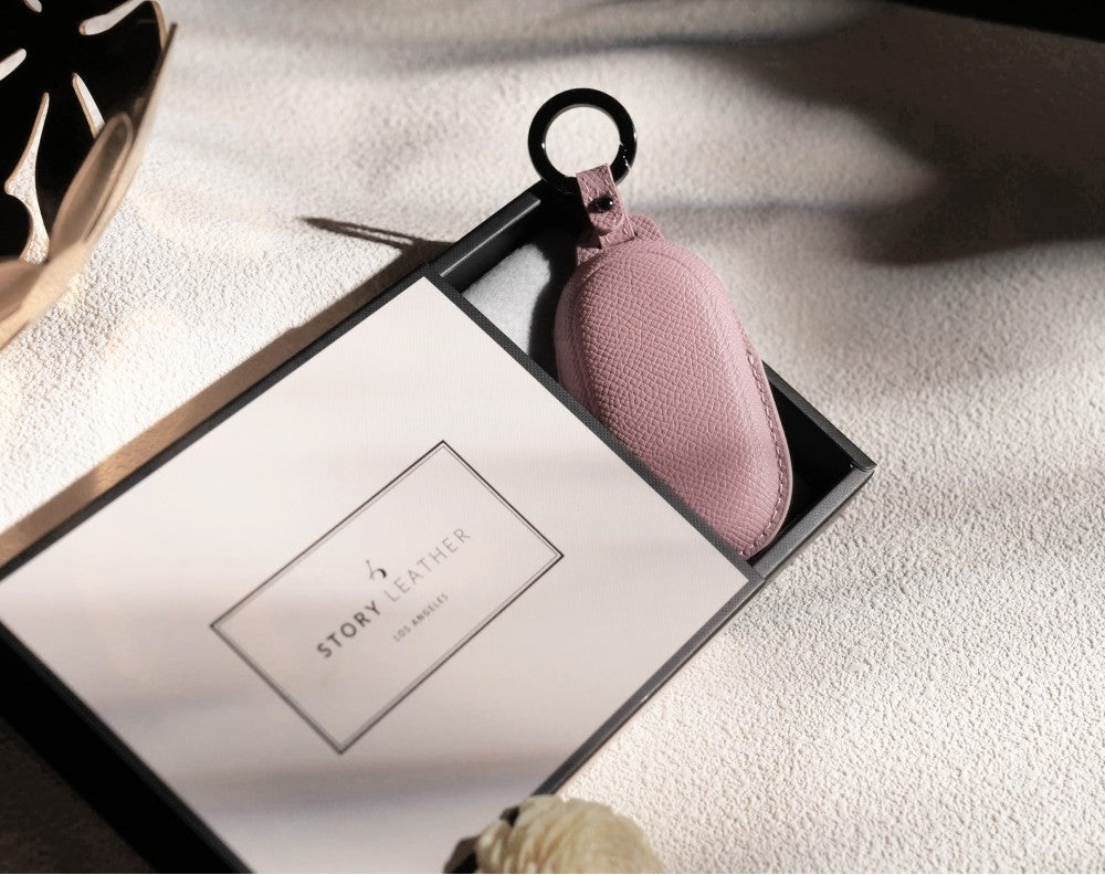Pink Leather Key Cover for Mercedes-Benz Smart Key (Style O3)