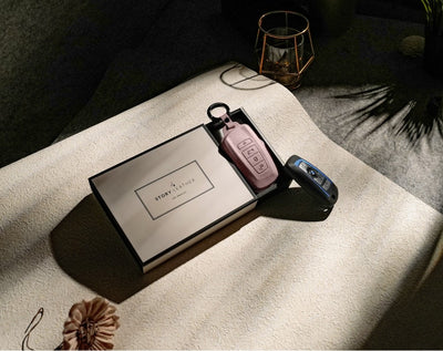 Pink Leather Key Cover for BMW Smart Key (Style R4)