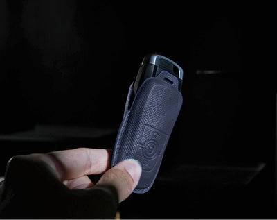Blue Leather Key Cover for Ford Smart Key (Style R3)