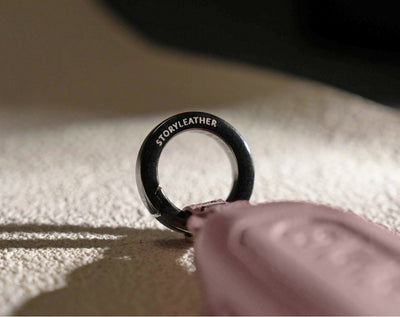 Pink Leather Key Cover for Ford Smart Key (Style T3)