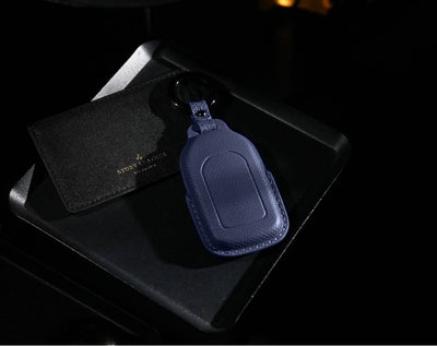 Blue Leather Key Cover for Honda Smart Key (Style R3)