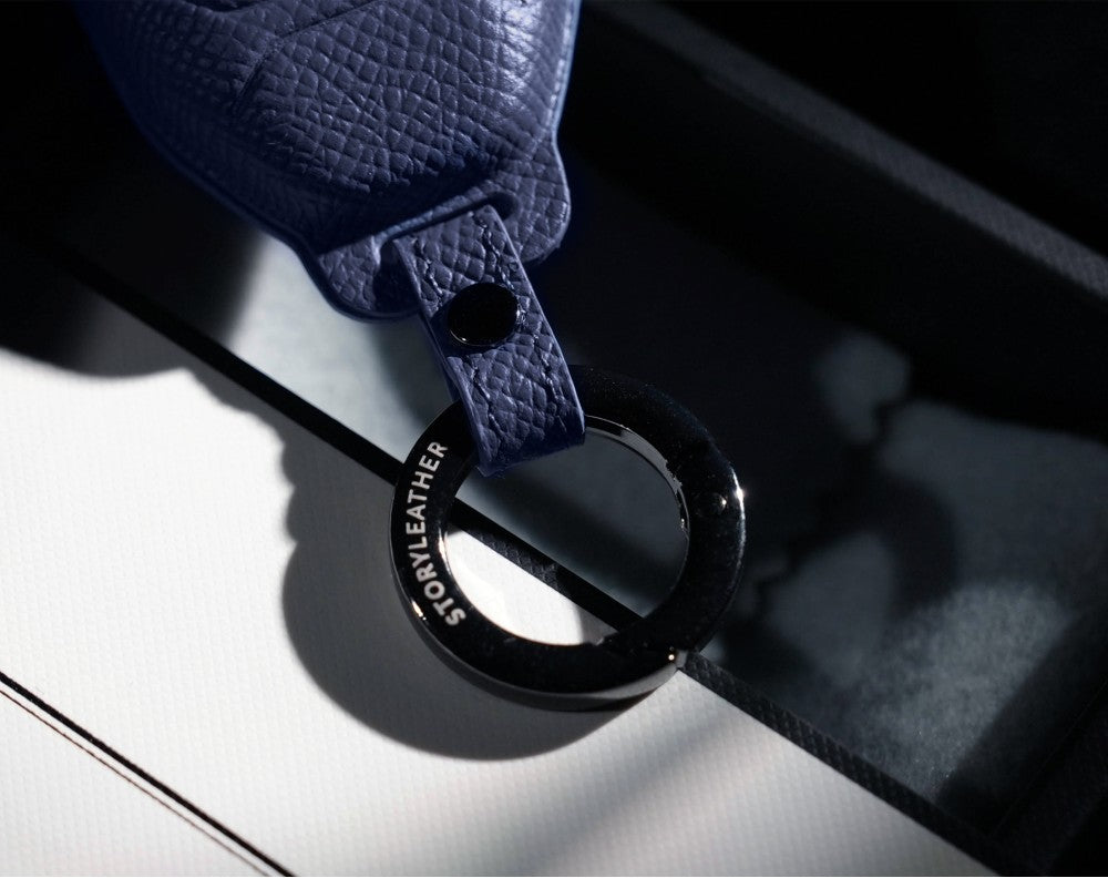 Blue Leather Key Cover for Honda Smart Key (Style R3)