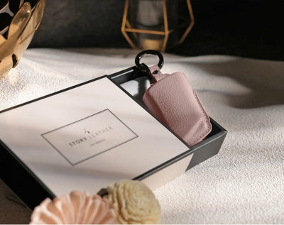 Pink Leather Key Cover for Lexus Smart Key (Style R4)