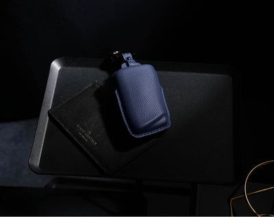 Blue Leather Key Cover for Lexus Smart Key (Style R4)