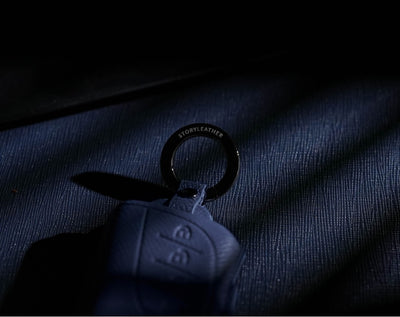 Blue Leather Key Cover for Lexus Smart Key (Style R4)
