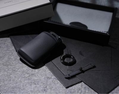 Black Leather Key Cover for Mazda Smart Key (Style S3)