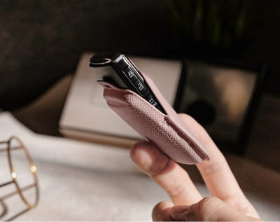 Pink Leather Key Cover for Mazda Smart Key (Style S3)