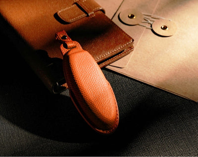 Orange Leather Key Cover for Nissan Smart Key (Style O5)