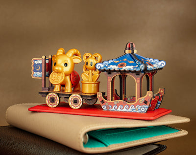 Goat and Treasure Ship display set