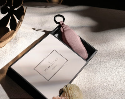 Pink Leather Key Cover for Porsche Smart Key (Style O3)