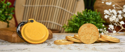 Ping 'An Peace Amulet Coin keychain