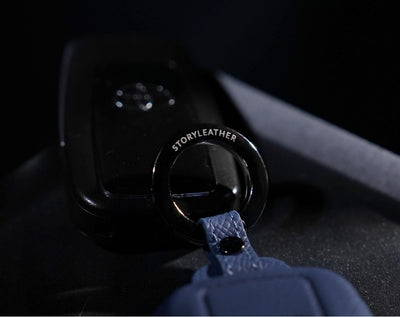 Blue Leather Key Cover for Toyota Smart Key (Style O5)