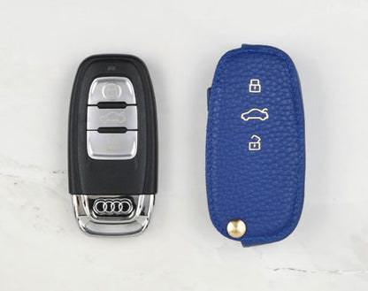 Blue Coaster Key Cover for Audi Car Key