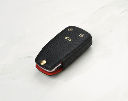 Black Coaster Key Cover for Audi Car Key