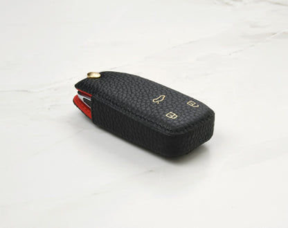 Black Coaster Key Cover for Audi Car Key