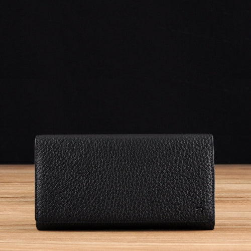 Black Pebble Grain Leather