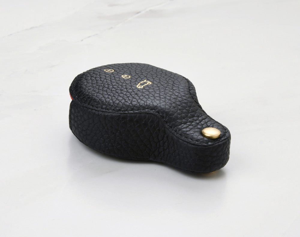 Black Coaster Key Cover for Mini Car Key