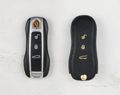 Black Coaster Key Cover for Porsche Car Key