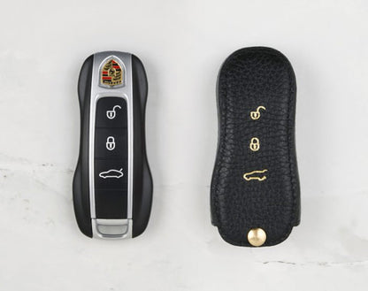 Black Coaster Key Cover for Porsche Car Key