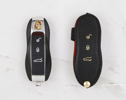 Black Coaster Key Cover for Porsche Car Key