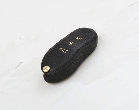 Black Coaster Key Cover for Porsche Car Key