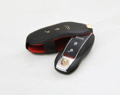 Black Coaster Key Cover for Porsche Car Key