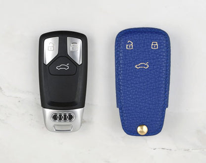 Blue Coaster Key Cover for Audi Car Key