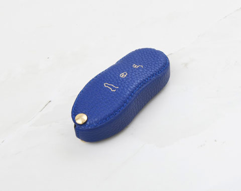 Blue Coaster Key Cover for Porsche Car Key