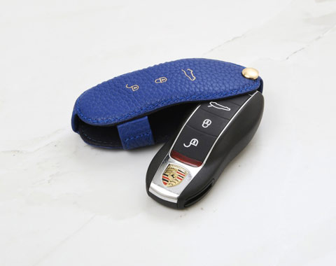 Blue Coaster Key Cover for Porsche Car Key