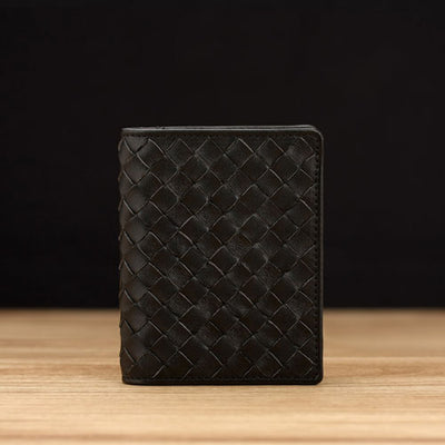 Woven Black Lambskin