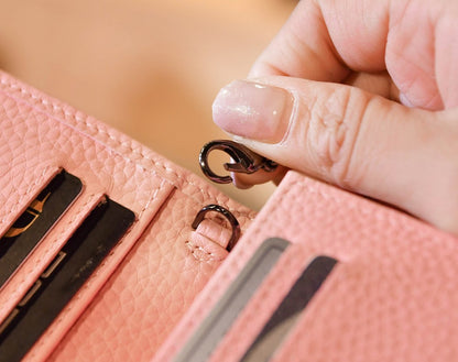 Carina Crossbody Cardholder - Pink Pebble