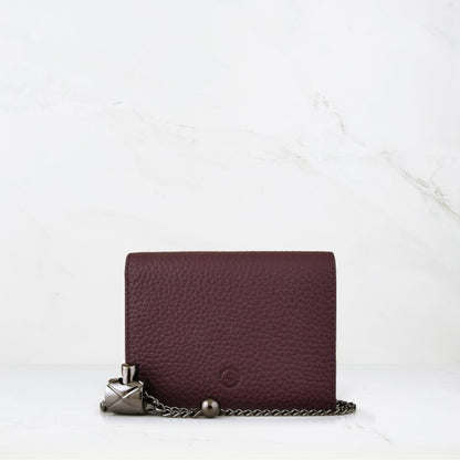 Carina Crossbody Cardholder - Purple Pebble