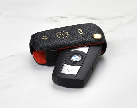 Black Coaster Key Cover for BMW Car Key