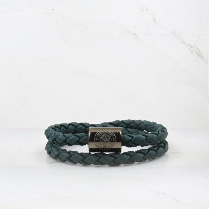 Dragon Woven Bracelet in Gunmetal Black