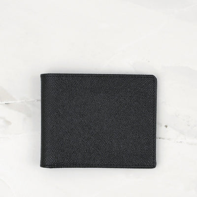 Black Cross Grain Leather