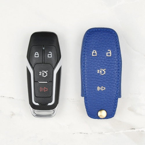 Coaster Keyless Ford Mustang Series Leather Key Cover for Keyless Fobs ...