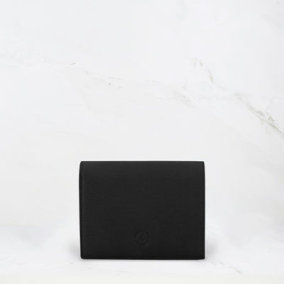 Carina Wallet v2 - Black Convertible Leather Wallet Bag