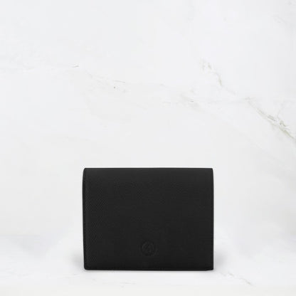 Carina Wallet v2 - Black Convertible Leather Wallet Bag