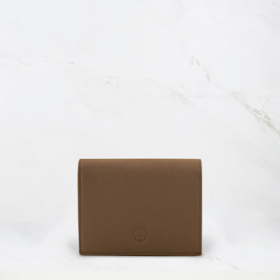 Carina Wallet v2 - Chocolate Brown Convertible Leather Wallet Bag