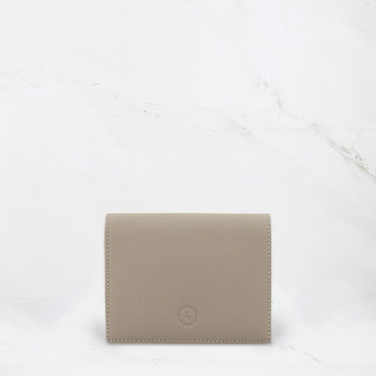 Carina Wallet v2 - Elephant Gray Convertible Leather Wallet Bag