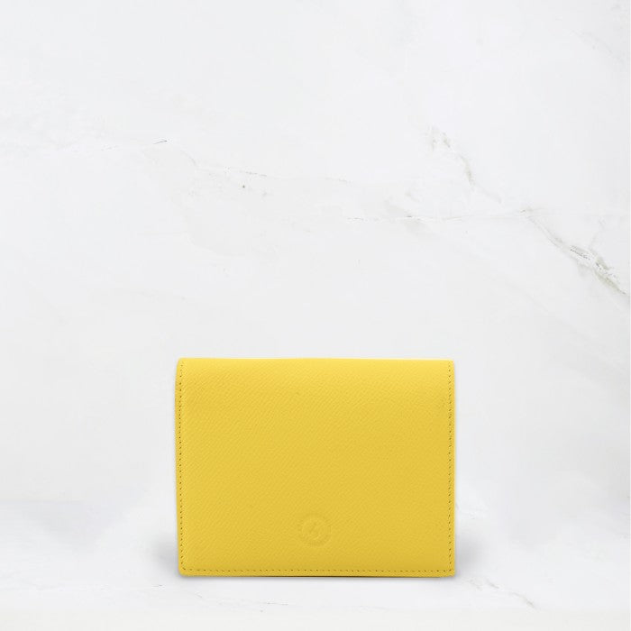 Carina Wallet v2 - Lemon Yellow Convertible Leather Wallet Bag