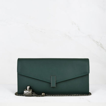 Carina XL Crossbody Phone Purse - Dark Green