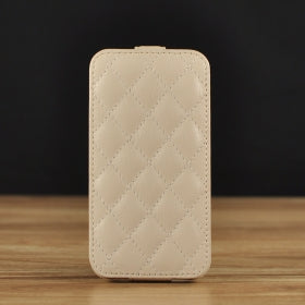 Down Flip Quilted Leather Case