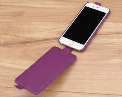 Down Flip Quilted Leather Case