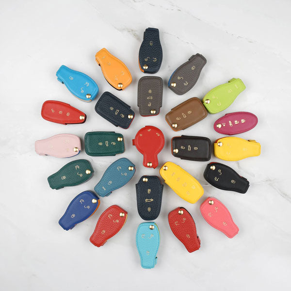 Custom Handcrafted Leather Key Cover for Your Key Cover – Story Leather ...