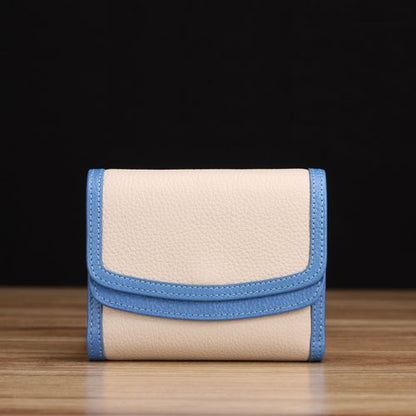 Beige Pebble Grain Leather